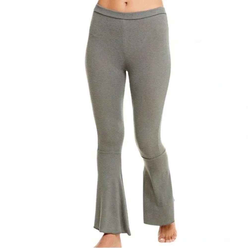 NWOT Chaser love knit flared Selena peplum lounge pants